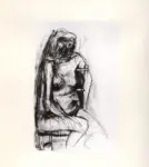 Tavernari, Vittorio , Nudo femminile seduto su sedia