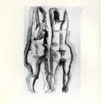 Tavernari, Vittorio , Due nudi femminli di fianco e di schiena