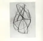 Tavernari, Vittorio , Schizzo dei raccordi di una figura seduta