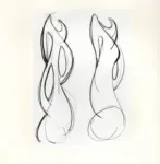 Tavernari, Vittorio , Due studi per sculture verticali