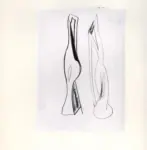 Tavernari, Vittorio , Due studi per sculture verticali