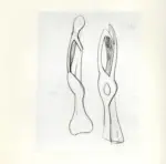 Tavernari, Vittorio , Due studi per sculture verticali