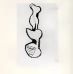 Tavernari, Vittorio , Schizzo per scultura verticale