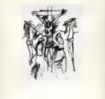 Tavernari, Vittorio , Studio per Crocifissione, per il bassorilievo della tomba Lazzaroni. Gallarate