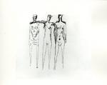 Tavernari, Vittorio , Terzo studio per un gruppo di figure femminili