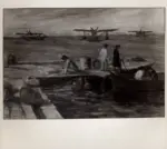 Terzolo, Carlo , Idroplani in attesa di rifornimenti