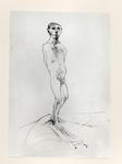 Vangi, Giuliano , Nudo d'uomo con paesaggio - studio per scultura in bronzo -