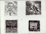 Zancanaro, Antonio , Quattro immagini di vari soggetti