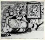 Zancanaro, Antonio , Alla scuola di Mestica Brigantonera e davanti al santo "ritratto"