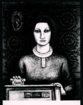 Quiresi, Ezio , Zancanaro, Antonio - sec. XX - Donna alla cassa