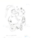 Anonimo , Zancanaro, Antonio - sec. XX - Gibbo ciclista (perchè poeta)