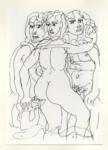 Anonimo , Zancanaro, Antonio - sec. XX - Tre figure