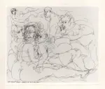 Anonimo , Zancanaro, Antonio - sec. XX - Inferno XXIII - Frati gaudenti bolognesi