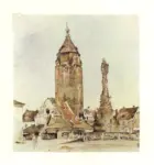 Alt, Rudolf , Der Stadt-und Tathausturm von Korneuburg