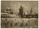 Teschner, Richard , Prager altstadt im winter