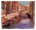 Glaubacker, Franz , Canal in Venedig -