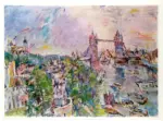 Kokoschka, Oskar , Vista del Tamigi