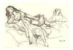 Kokoschka, Oskar , Studie zur Blauen Frau