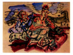 Kokoschka, Oskar , Liebespaar mit Katze