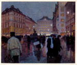 Kruis, Ferdinand , Abend am Neuen Markt Wien