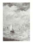 Stevens, Alfred , Bateaux à Voiles sur la Mer