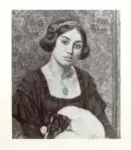 Van Rysselberghe, Théo , Elizabeth van Rysselberghe avec son Fox-Terrier