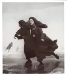 Van Seben, Henri , Two young girls skating -