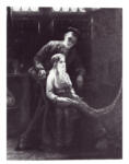 Portielje, Edward , Mending the nets -