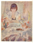 Pascin, Jules , Donna seduta al tavolo