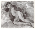 Pascin, Jules , Nu sur un lit