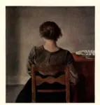 Hammershoj, Vilhelm , Stille stunde -