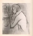 Schjerfbeck, Helene , Alla finestra del caffè