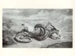 Barye, Antoine Louis , Serpent etouffant une antilope