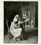 Bonvin, François , La religieuse à la tapis-serie