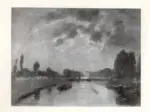 Anonimo , Boudin, Eug&egrave;ne - sec. XIX - Canal d'Abbeville