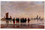 Boudin, Eugène , Pecheuses sur les sables à Berck