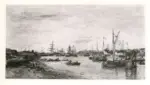 Anonimo , Boudin, Eug&egrave;ne - sec. XIX - Le Port d'Anvers