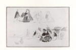 Anonimo , Boudin, Eugène - sec. XIX - Etude - Personnages sur la plage