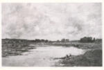 Anonimo , Boudin, Eugène - sec. XIX - Les bords de la Loques, Calvados