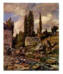 Boudin, Eugène , Pont Aven, Le Moulin