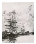 Boudin, Eug&egrave;ne , Voiliers &agrave; Quai