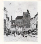 Anonimo , Boudin, Eugène - sec. XIX - Place de l'Eglise St. Vulfran - Abbeville