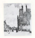 Boudin, Eugène , Rue d'Abbeville, l'Eglise de St. Vulfran au fond