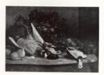 Anonimo , Boudin, Eugène - sec. XIX - Still-life with dead birds, fruit and flowers