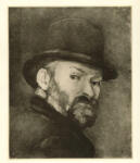 Cezanne, Paul , Autoritratto con bombetta