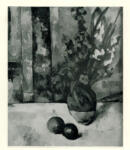 Cezanne, Paul , Vase of flowers and two apples