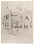 Cezanne, Paul , Matita di alberi