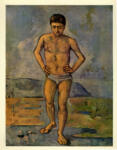 Cezanne, Paul , Uomo in piedi con le mani ai fianchi