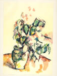 Cezanne, Paul , Fenilles dans un vase vert -