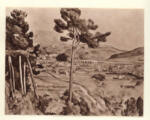 Cezanne, Paul , Viadotto e grandi alberi